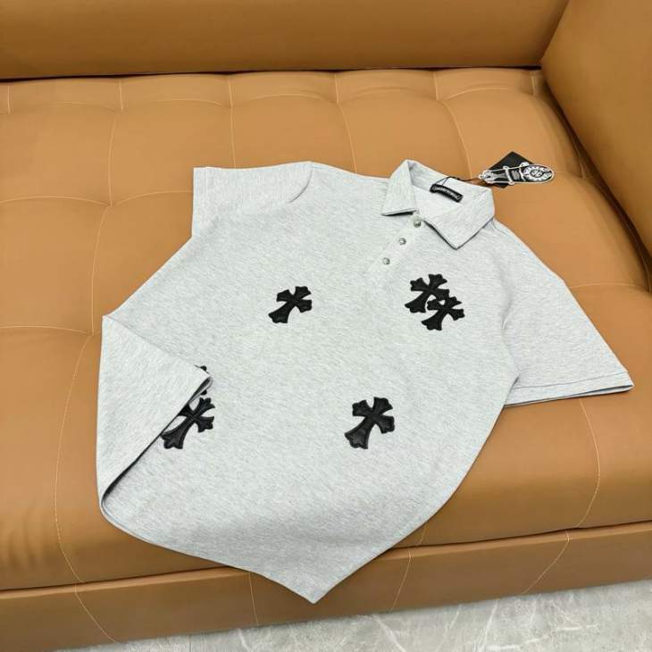 Picture of Chrome Hearts Polo Shirts Short _SKUChromeHeartsM-2XLzztr1628647